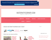 Tablet Screenshot of maternitycorner.com